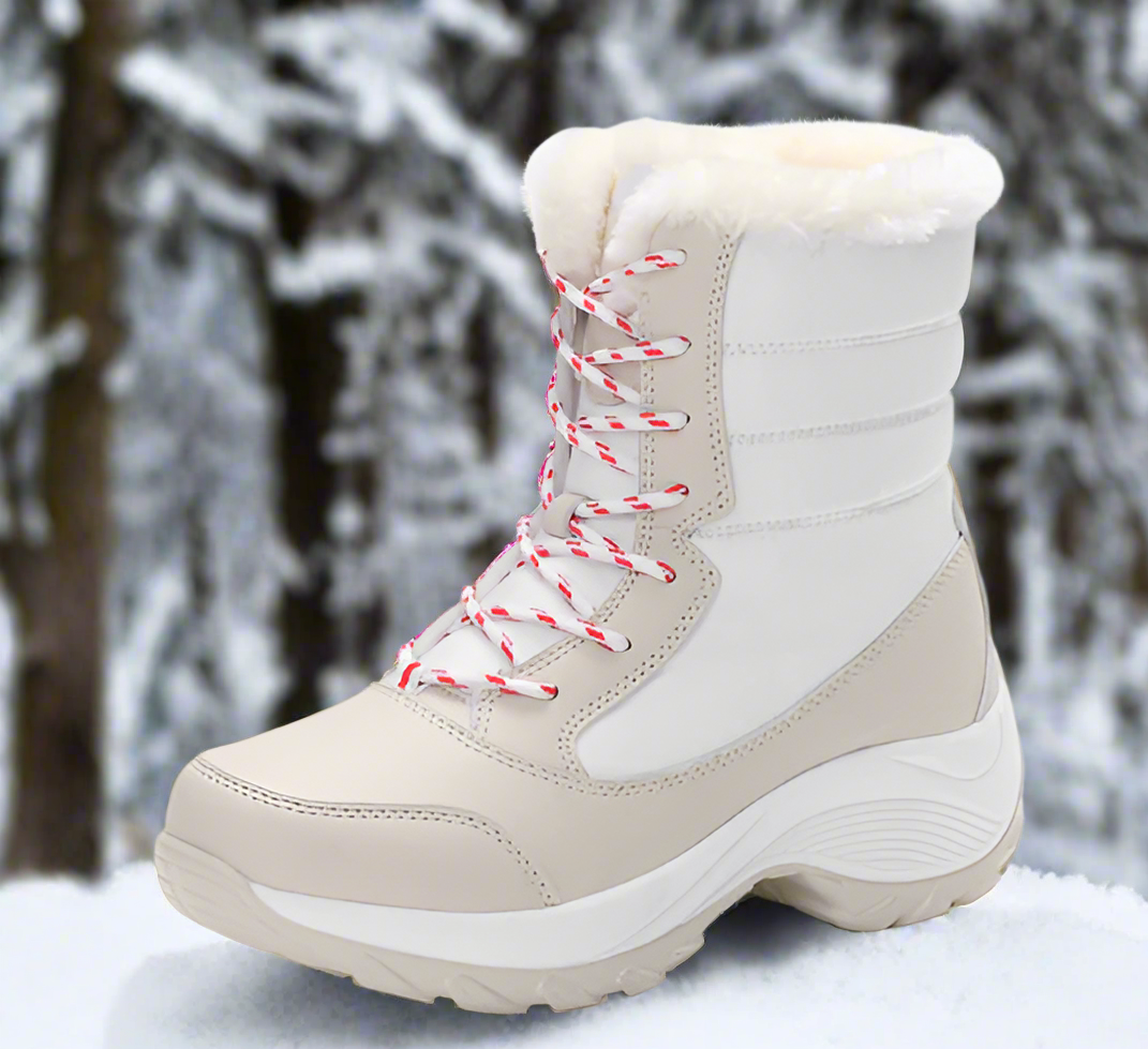 Dames Snow Boots Gevoerd Waterafstotend Met Stevige Zool 1