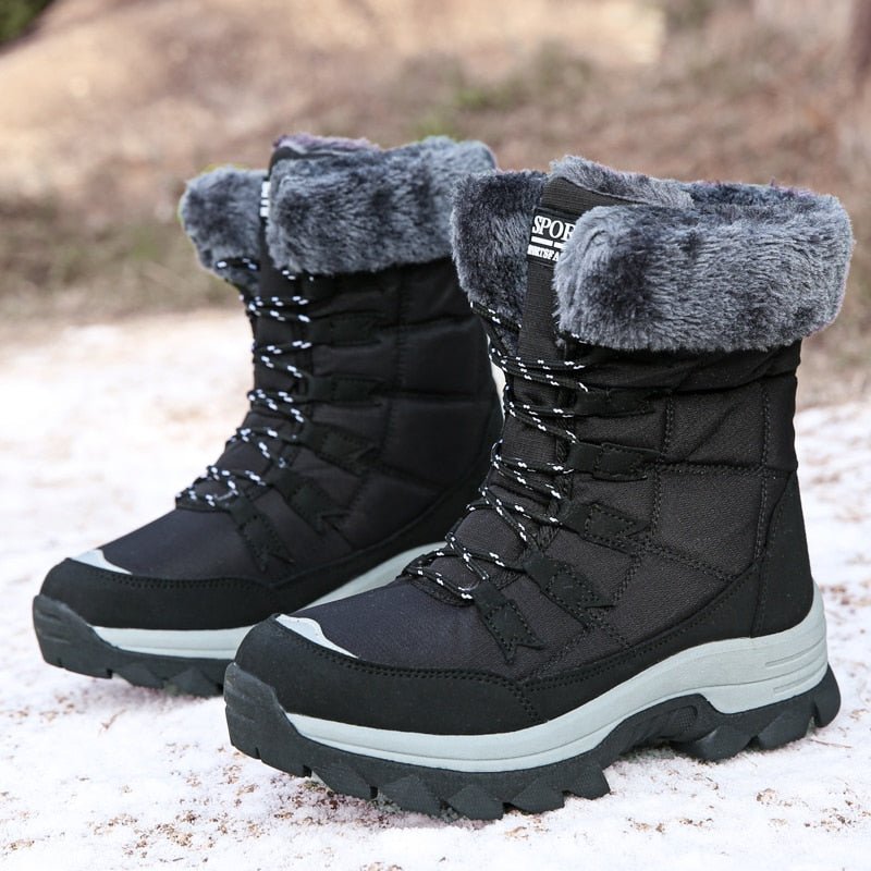 Dames Snow Boots Gevoerd Waterafstotend Met Stevige Zool 2
