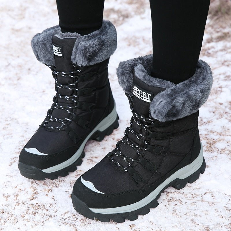 Dames Snow Boots Gevoerd Waterafstotend Met Stevige Zool 3