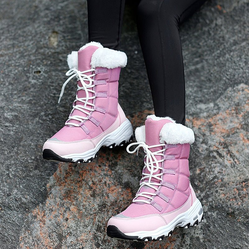 Dames Snow Boots Gevoerd Waterafstotend Met Stevige Zool 6