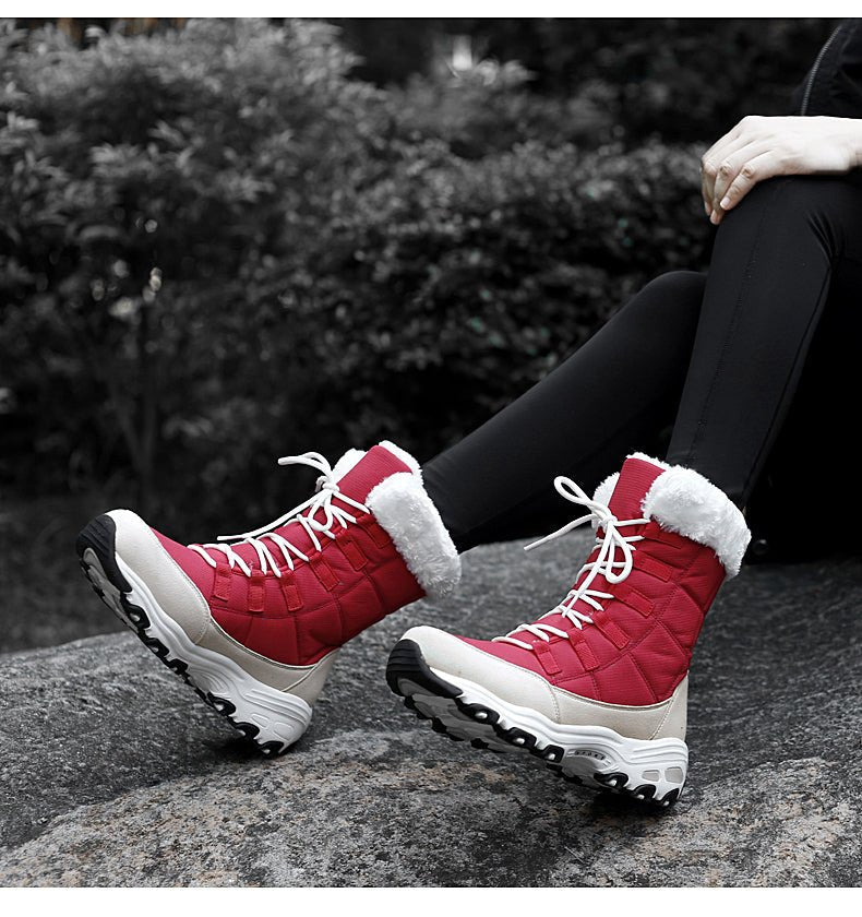 Dames Snow Boots Gevoerd Waterafstotend Met Stevige Zool 7