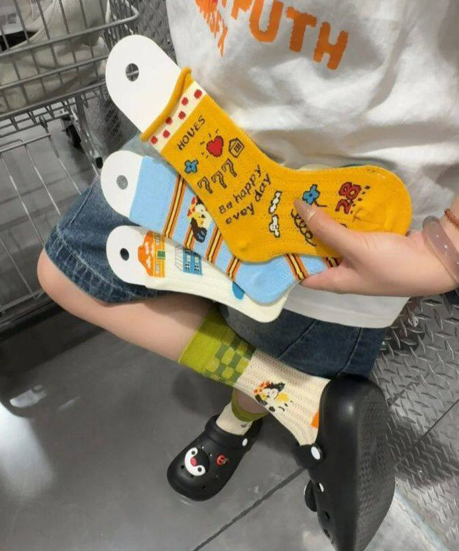 Dames Sokken Mid Tube Met Cartoonstijl Voor Zomer Gebruik 0