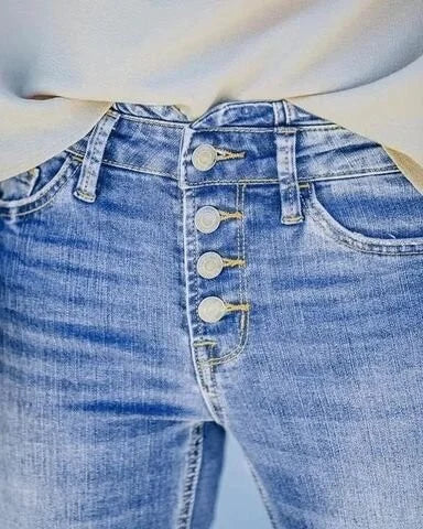 Dames Spijkerbroek Bootcut Hoge Taille 6