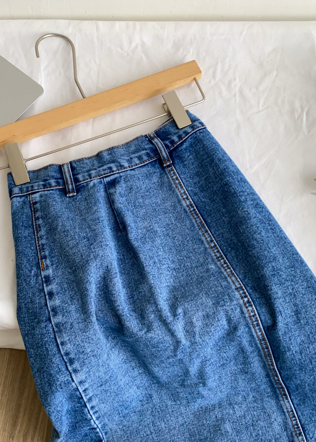 Dames Spijkerrok Hoge Taille Met Button-Down Design 3