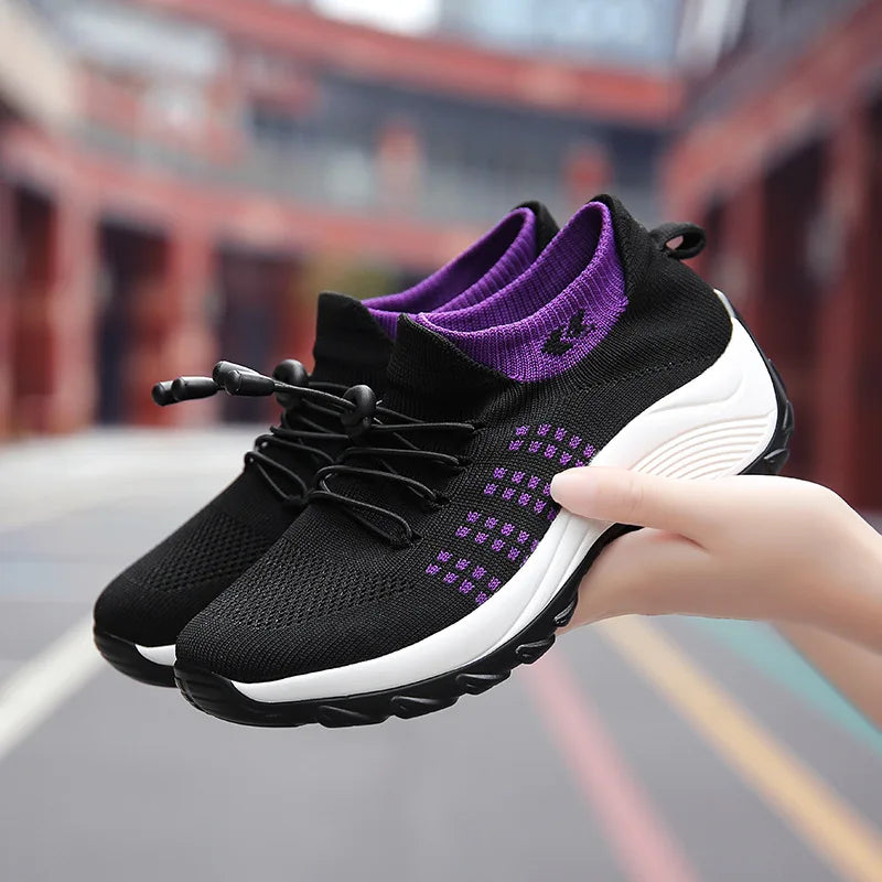 Dames Sportschoenen Plus Size Ademend Mesh Dikzool 1