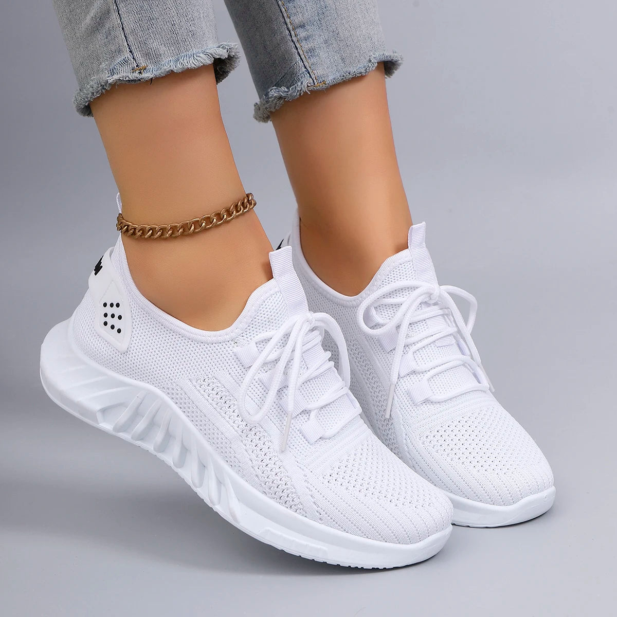 Dames Sportschoenen Vetersluiting Ademend Lichtgewicht Casual 3