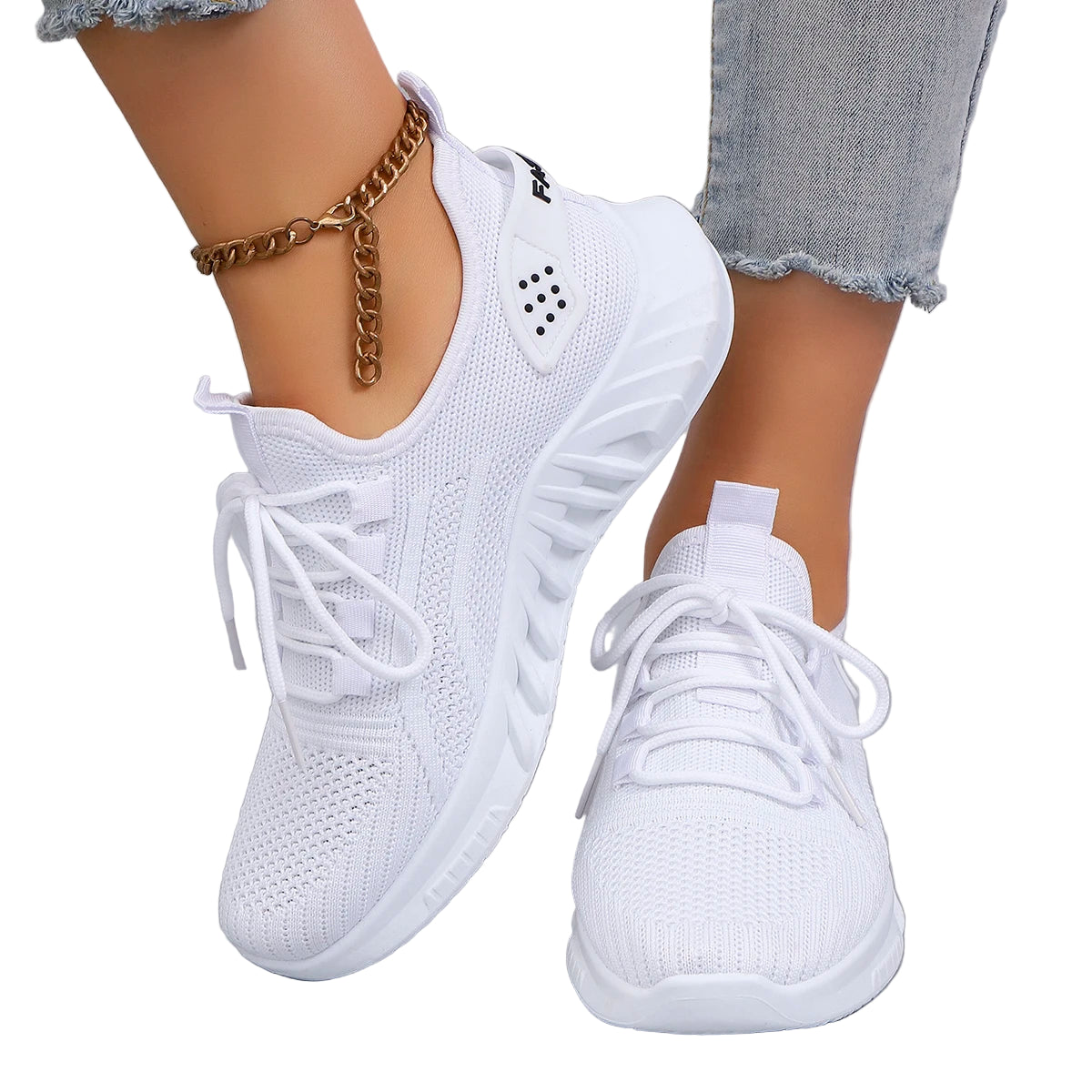 Dames Sportschoenen Vetersluiting Ademend Lichtgewicht Casual 4