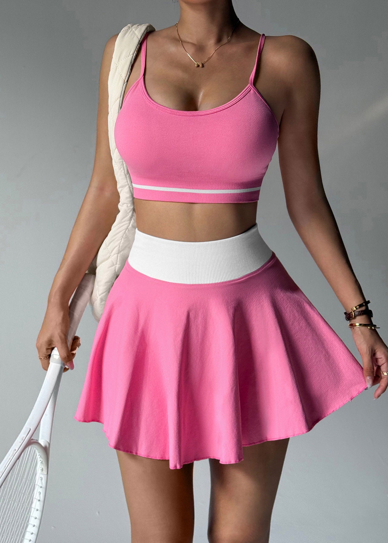 Dames Sportset Tweedelig Roze 1