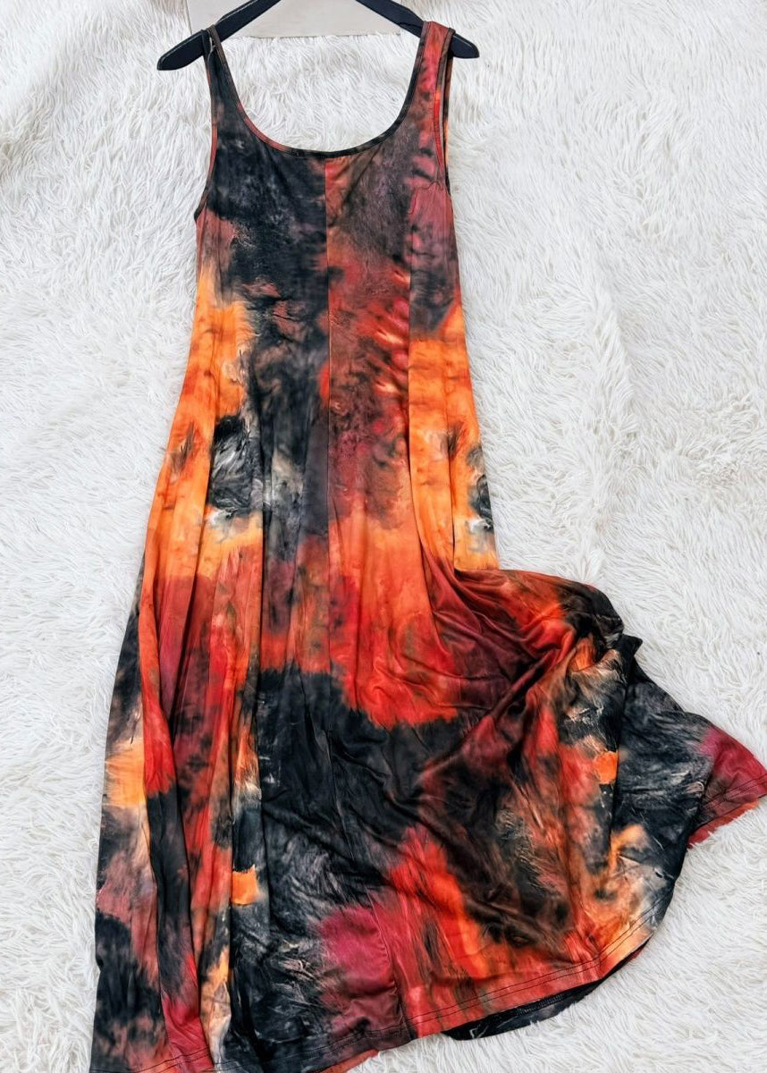 Dames Strandjurk Mouwloos Met Spaghettibandjes En Print 3