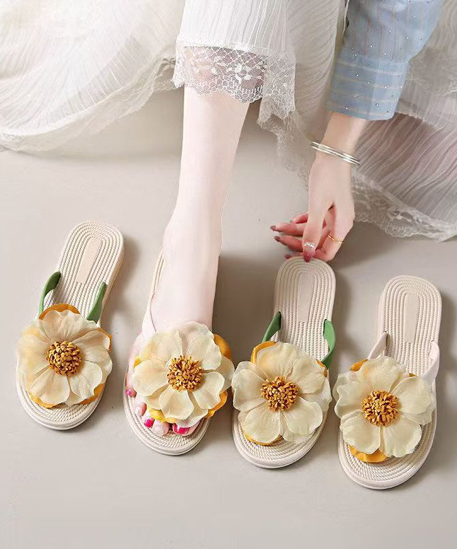 Dames Strandslippers Bloemenprint Zomerse Stijl 4