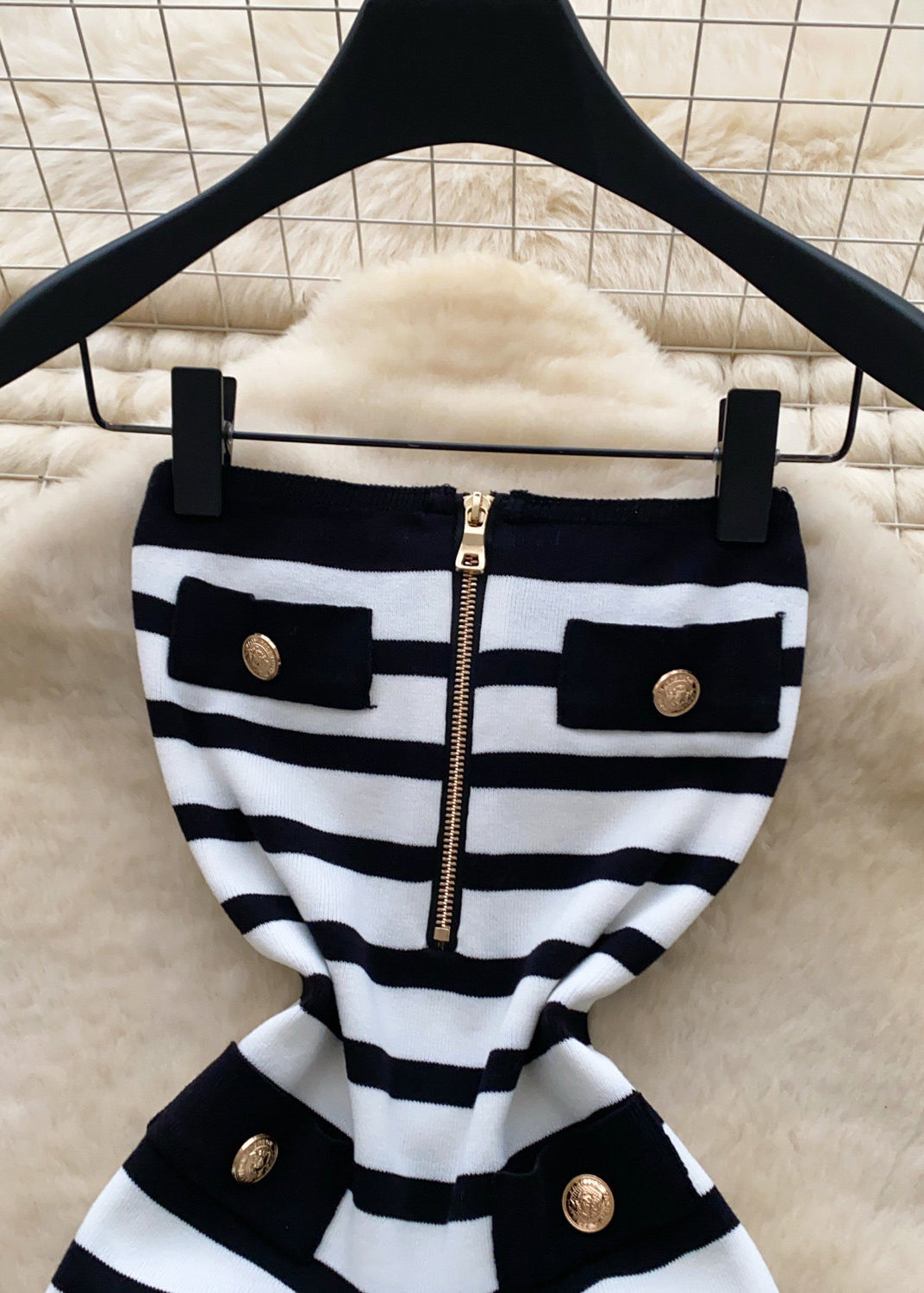 Dames Strapless Jurk Gestreept Zomerstijl 2
