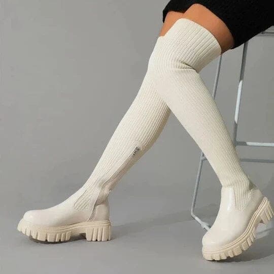 Dames Stretch Laarzen Elegante Stijl 4