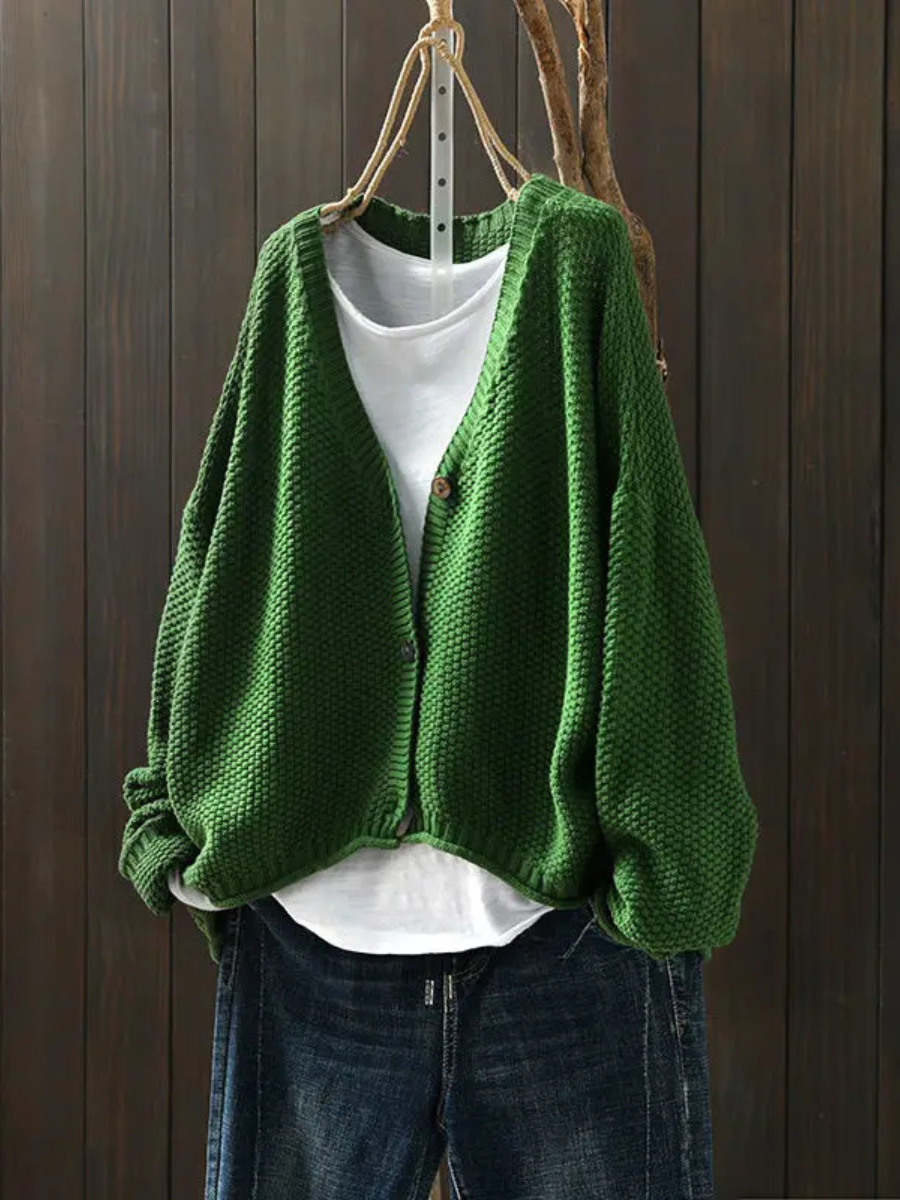 Dames Strickcardigan V-hals Casual 6
