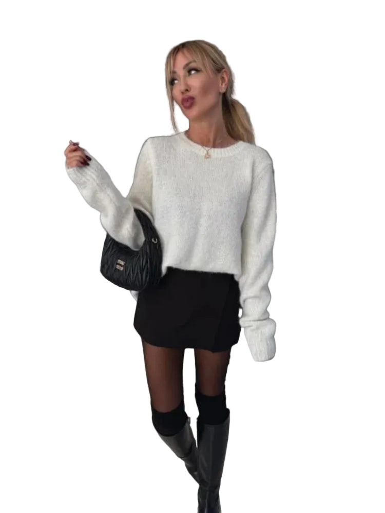 Dames Stropdas Sweater Casual Stijl 0