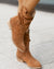 Dames Suede Laarsjes Lage Hak met Rits voor Casual en Formele Gelegenheden 5