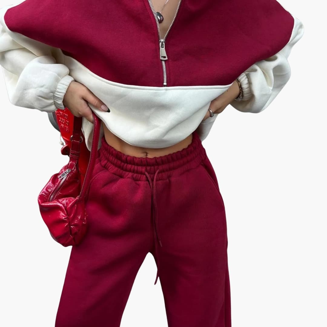 Dames Sweater Met Halve Rits En Hoge Hals - Stijlvolle Truien Dames Met Raglan-Mouwen 1