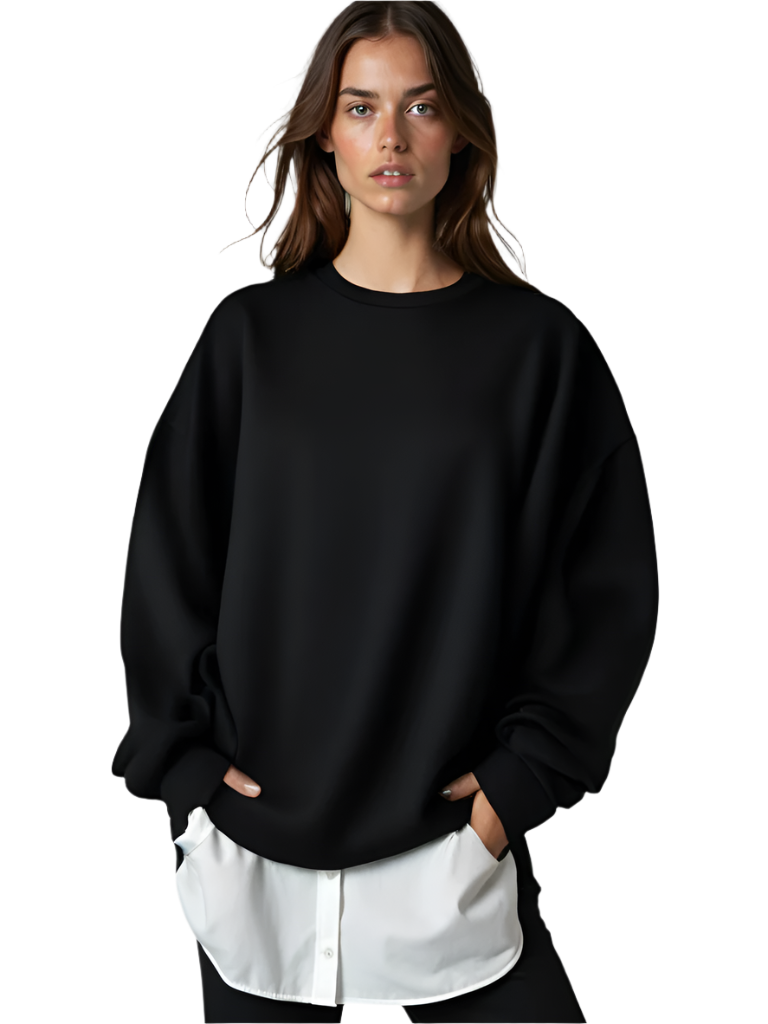 Dames Sweater Oversized Casual Katoen Minimalistisch 0