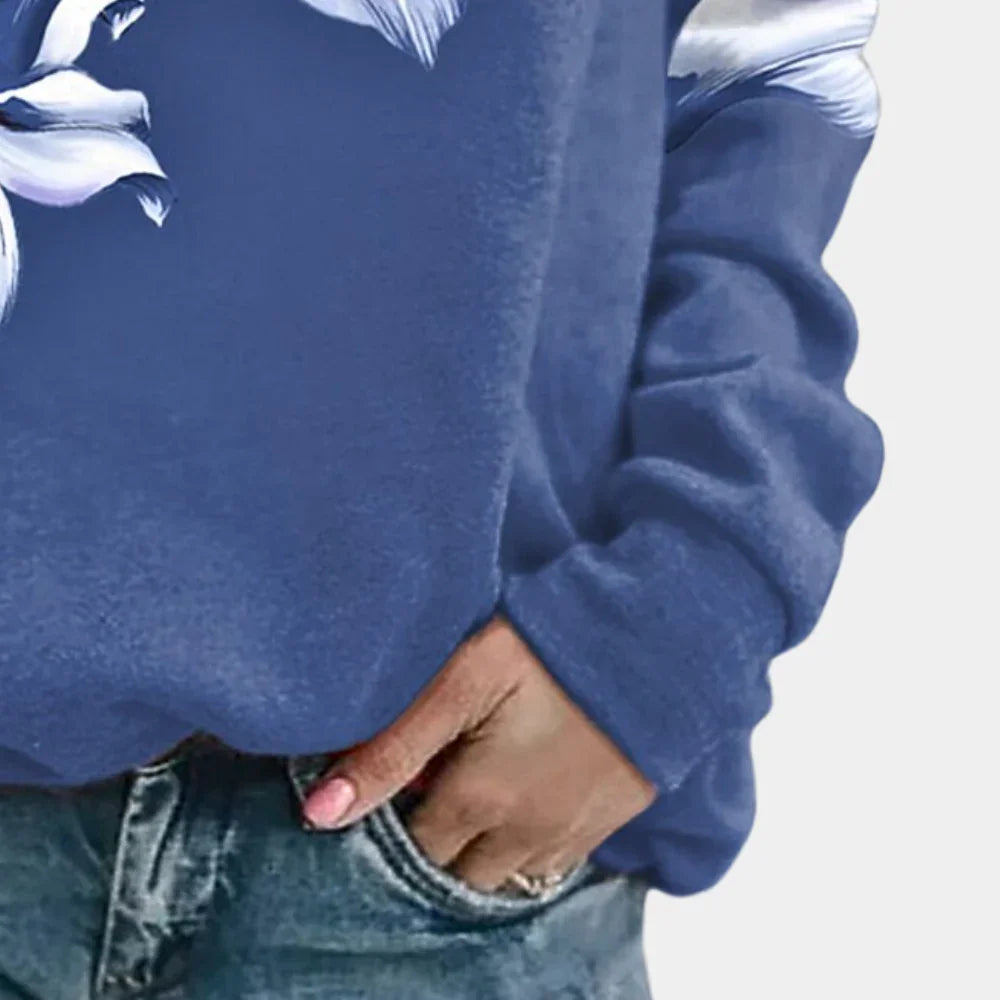 Dames Sweatshirt Bloemenprint Casual 3