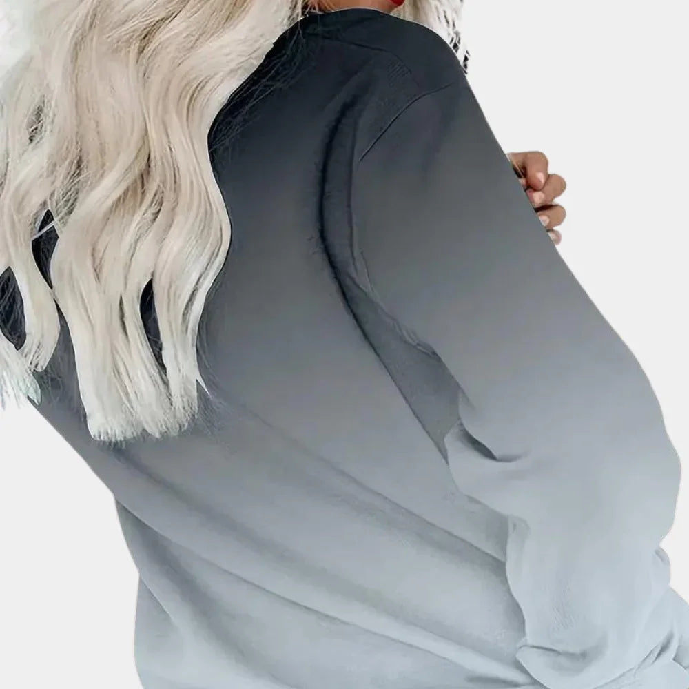 Dames Sweatshirt Gradiëntstijl Casual 4