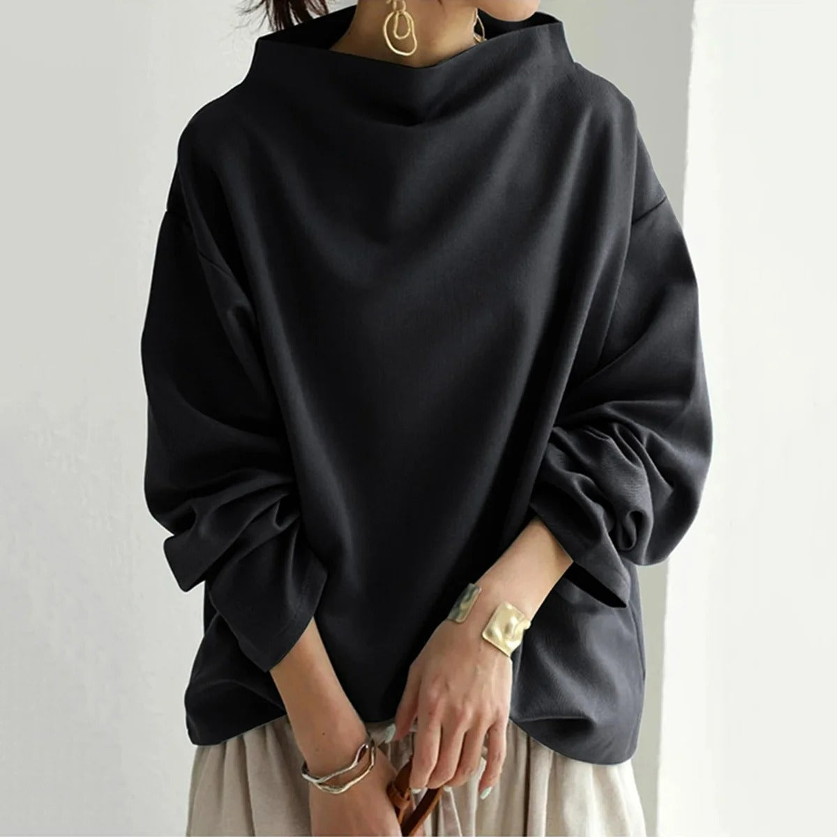 Dames Sweatshirt Ronde Hals Relaxed Fit 1