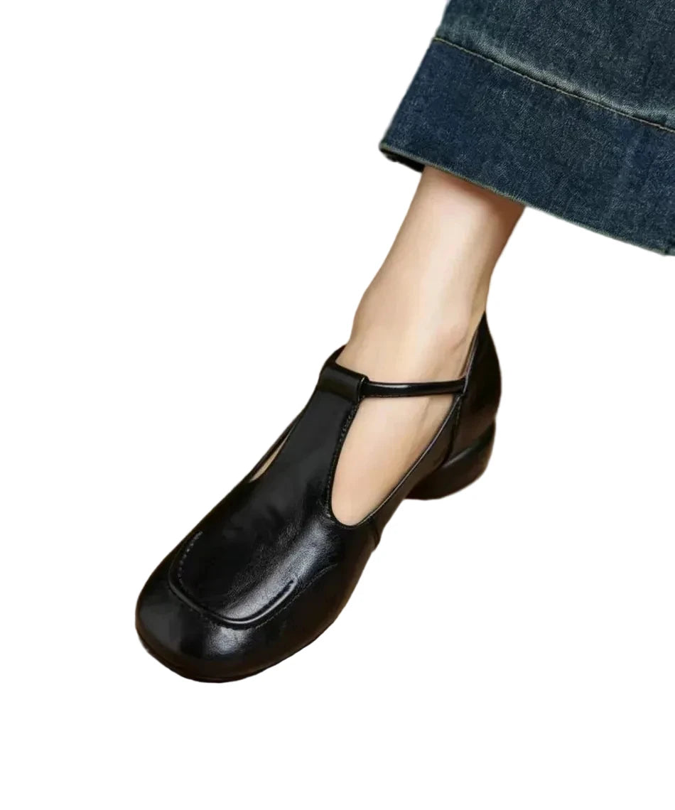 Dames T-band Schoenen met Lage Hak 0