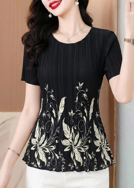 Dames T-shirt O-hals met print Zomerse stijl 3