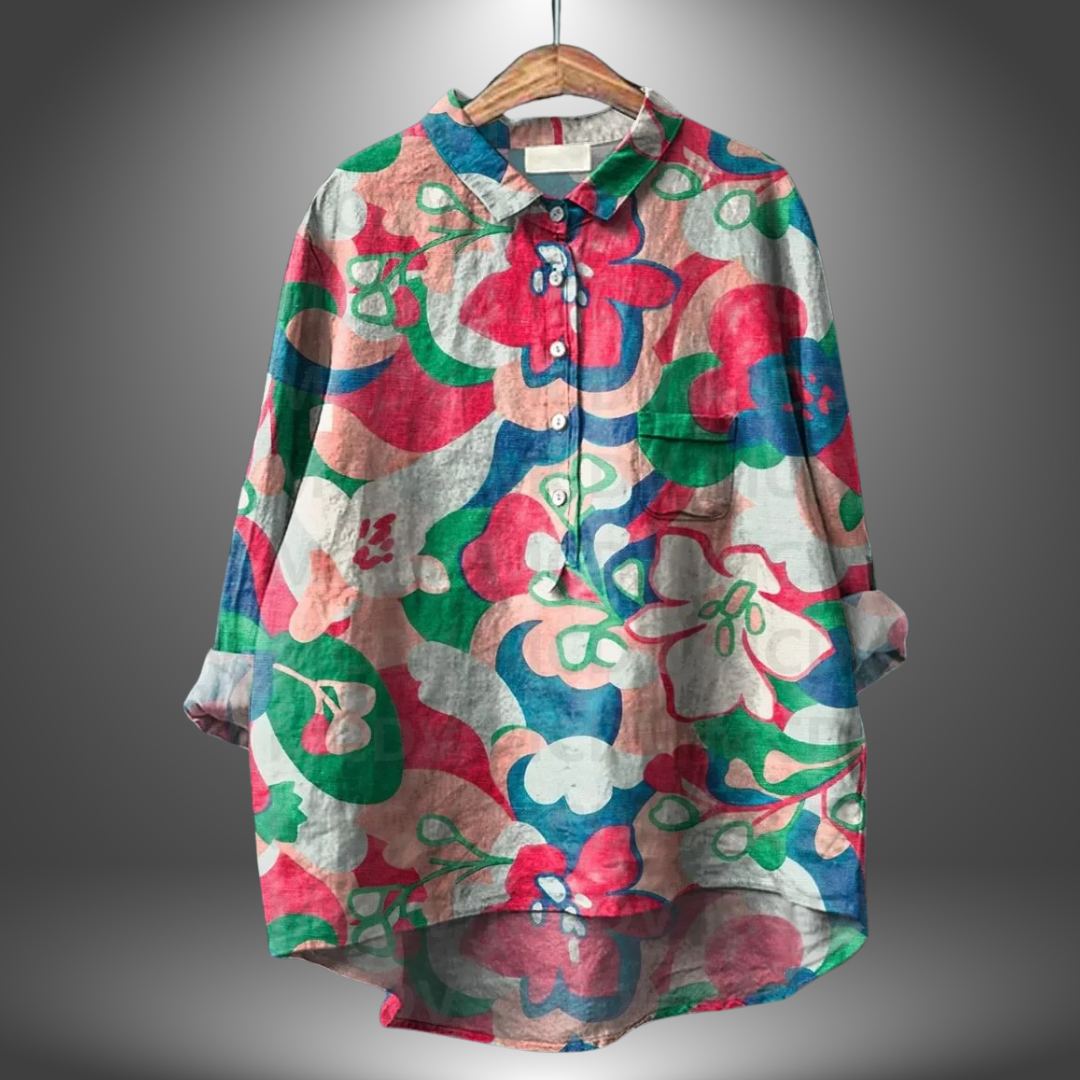 Dames T Shirt Bloemen Ontwerp Comfortabele Pasvorm 7