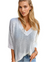 Dames T Shirt V-hals Ademend Katoen Casual Tops 0