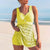 Dames Tankini Set Met Gepolsterde Top en Rimpeldetails 3