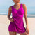 Dames Tankini Set Met Gepolsterde Top en Rimpeldetails 6