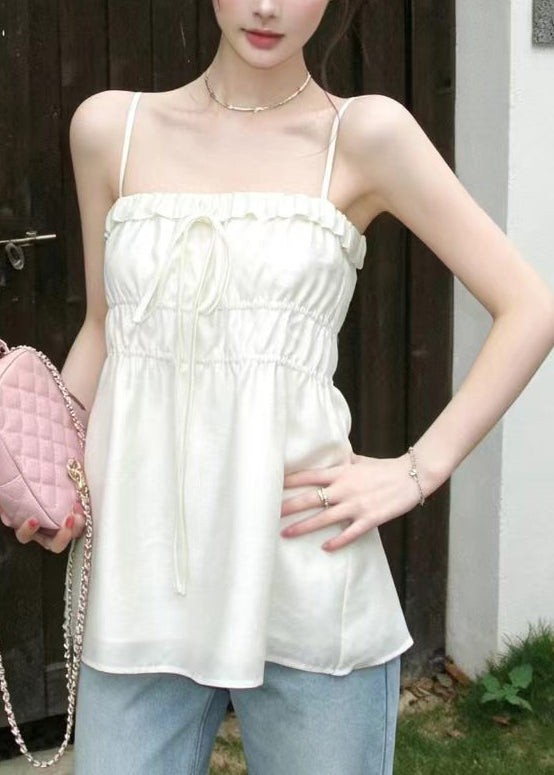 Dames Tanktop Met Trekkoord Zomerse Stijl 1