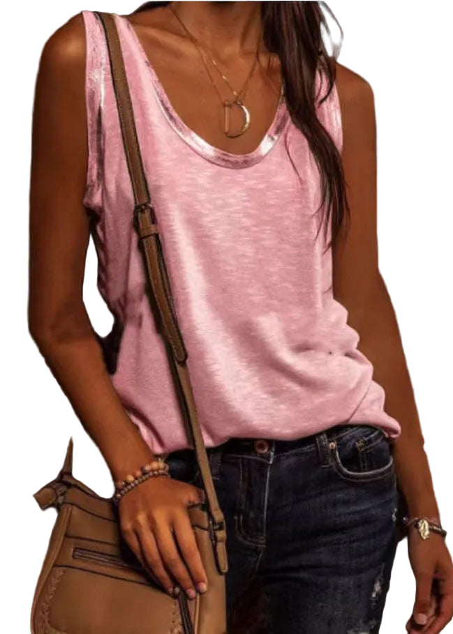 Dames Tanktop O-hals Zomerstijl 0