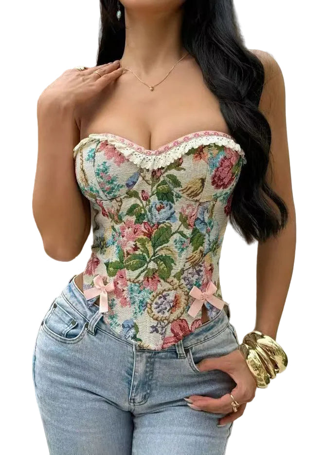 Dames Tanktop Strapless Met Ruches Zomerstijl 0