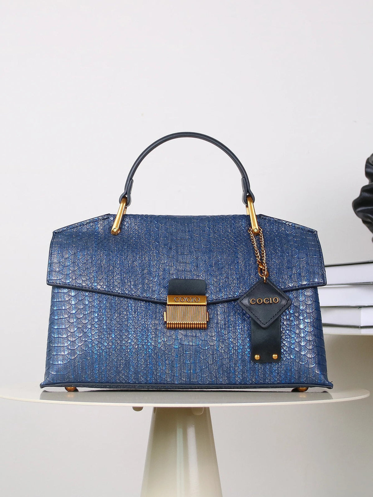 Dames Tas Boxed Platform Slangenprint 6