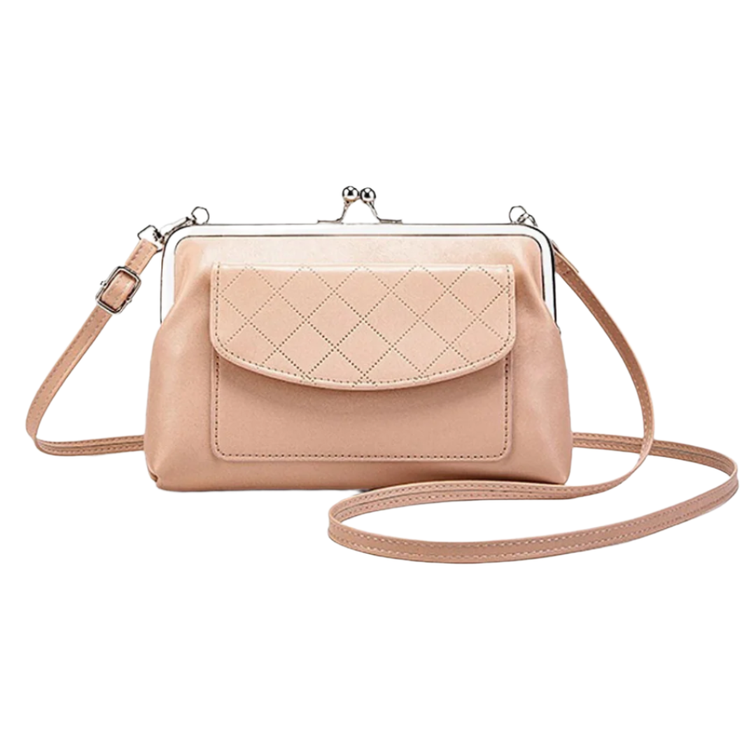 Dames Tas Met Lipvormige Sluiting Kunstleer 0