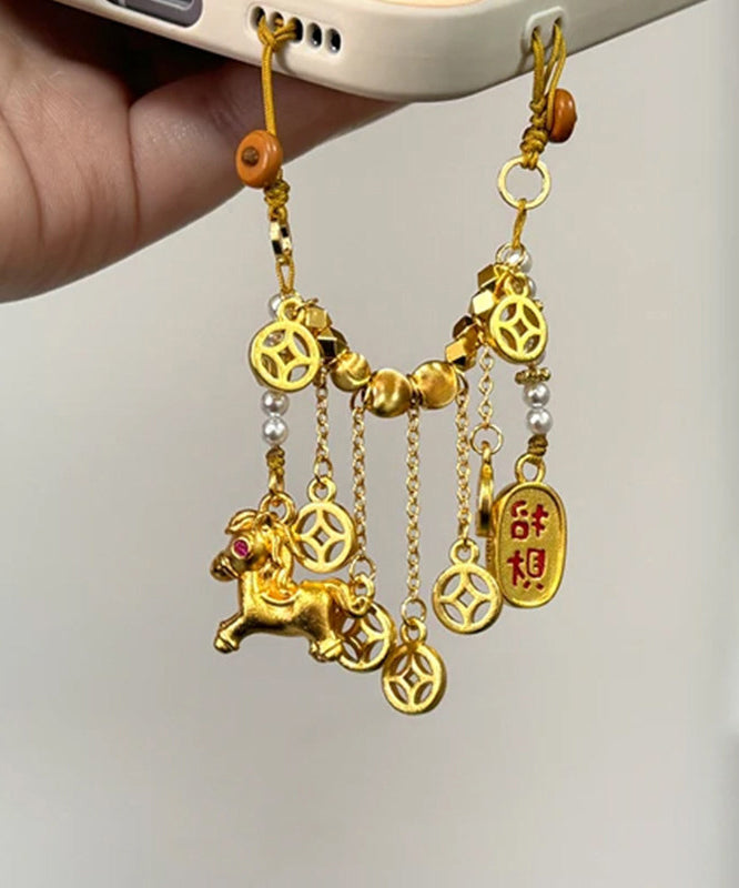Dames Telefoonketting Met Parel En Veulen Kralen 2