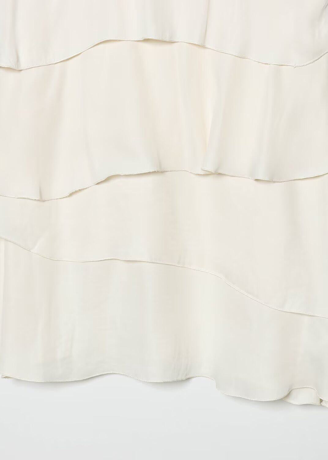 Dames Theejurk Gelaagd Met Veterdetail Zomerstijl 4