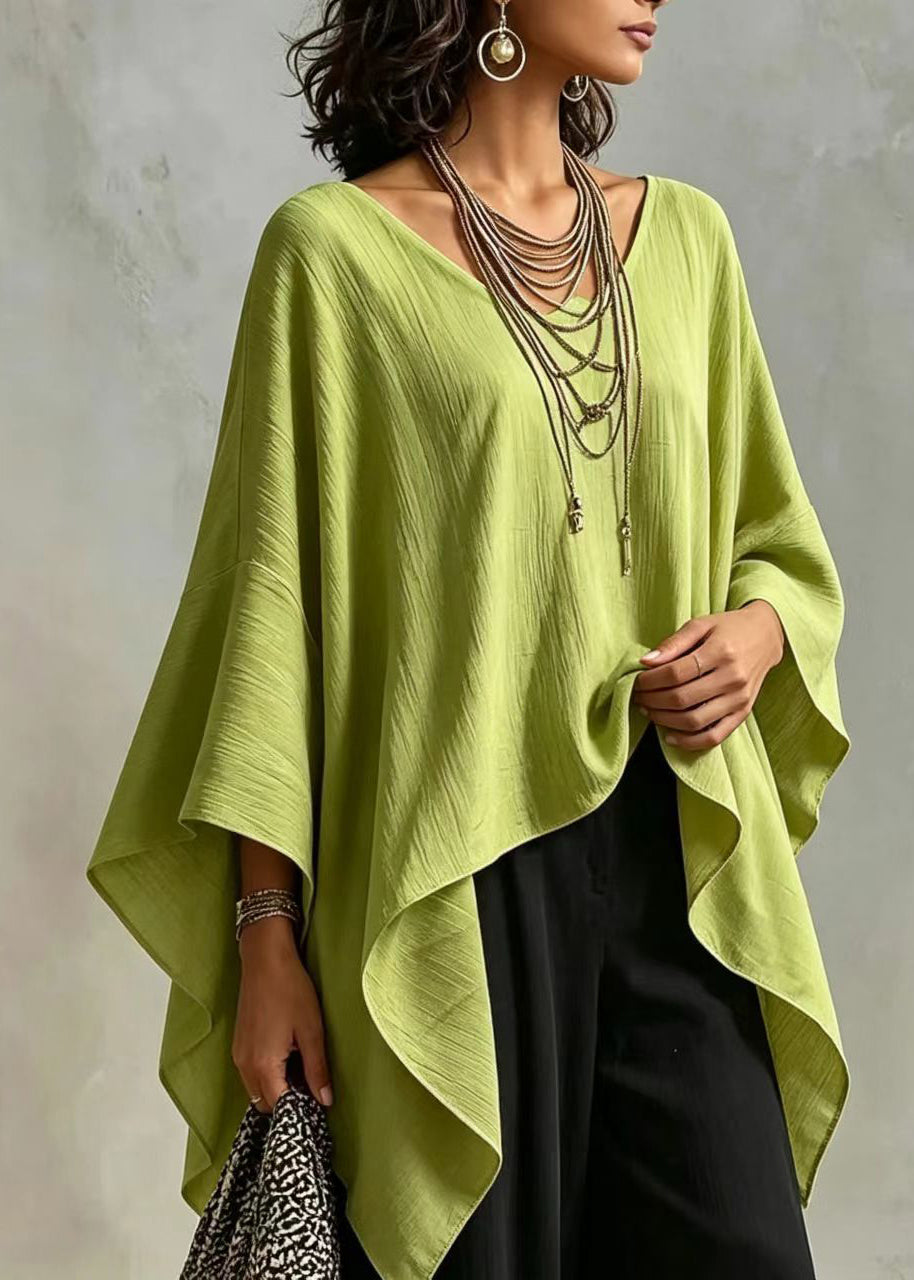 Dames Top Asymmetrisch Casual Met Vleermuismouw 3