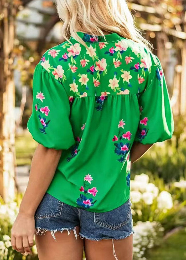 Dames Top Boho V-hals met Kwastjesprint 1