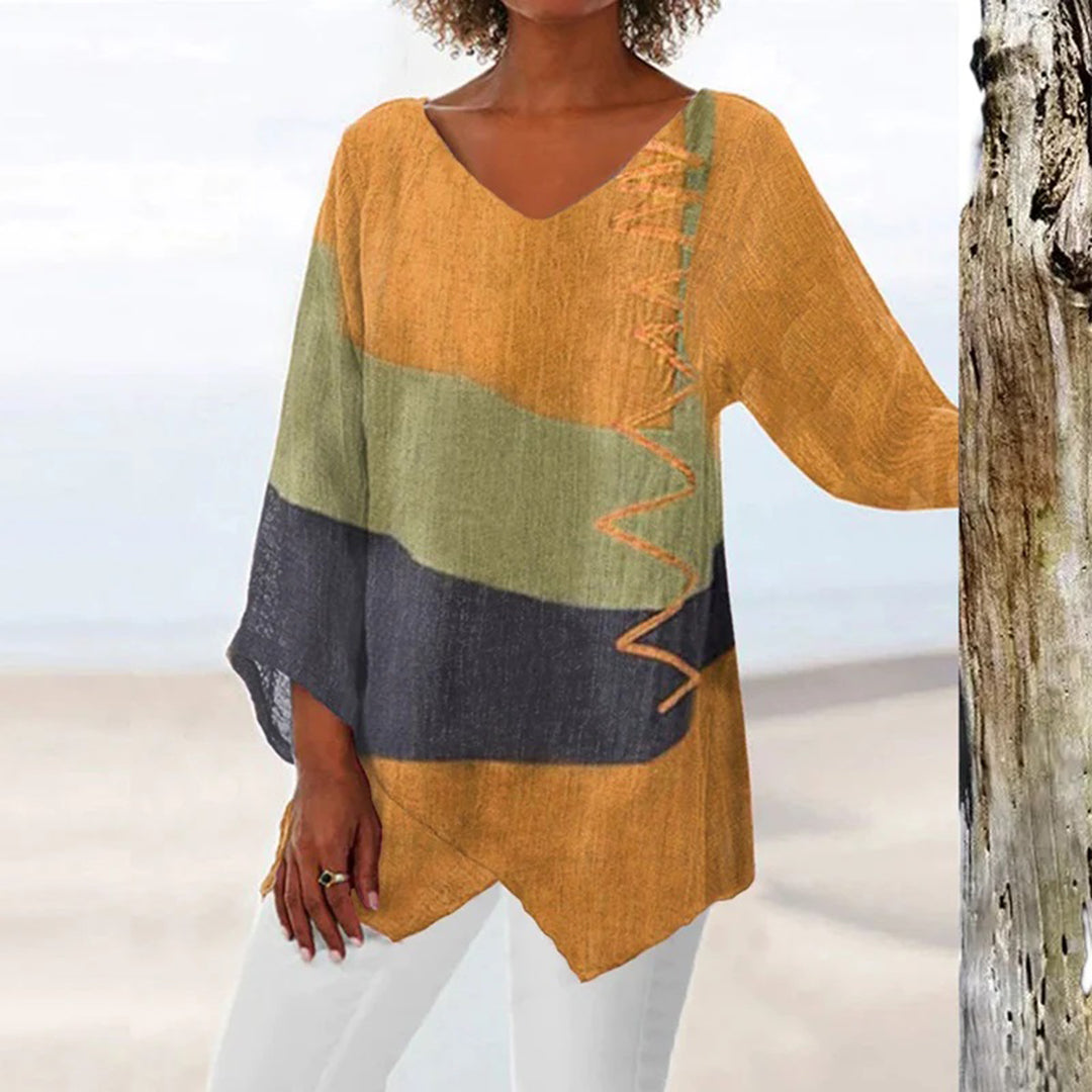 Dames Top Elegant Hoogwaardige Stof Comfortabele Pasvorm 1