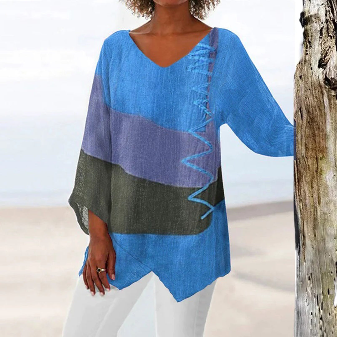 Dames Top Elegant Hoogwaardige Stof Comfortabele Pasvorm 2