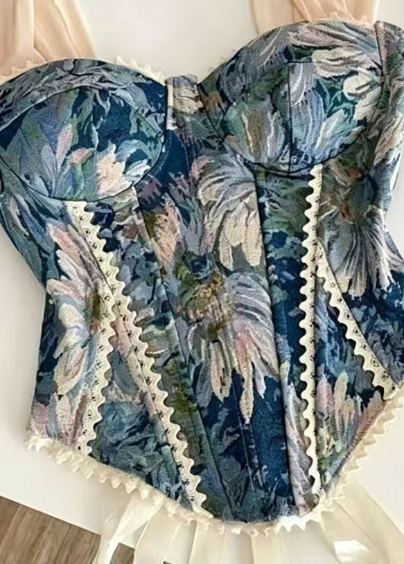 Dames Top Jacquard Kant Patchwork Zomerstijl 2