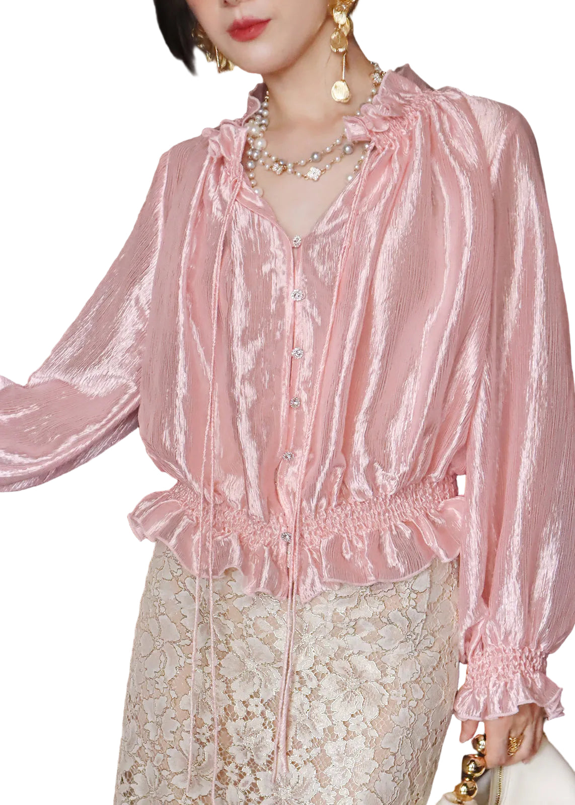 Dames Top Lange Mouwen Patchwork Stijl 0
