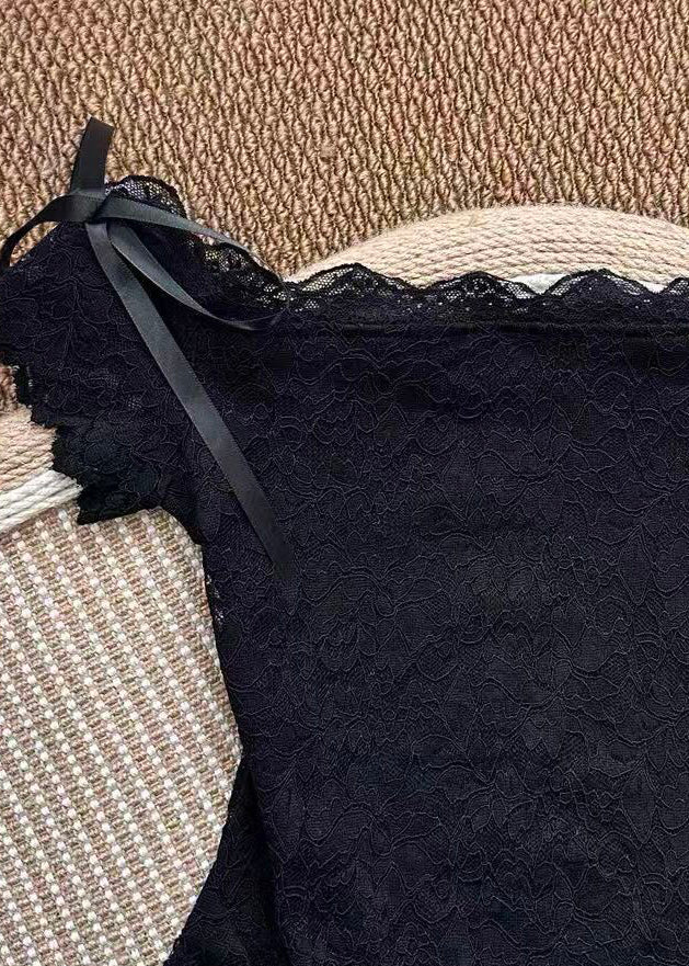 Dames Top Met Slash-Hals En Strikdetail 2