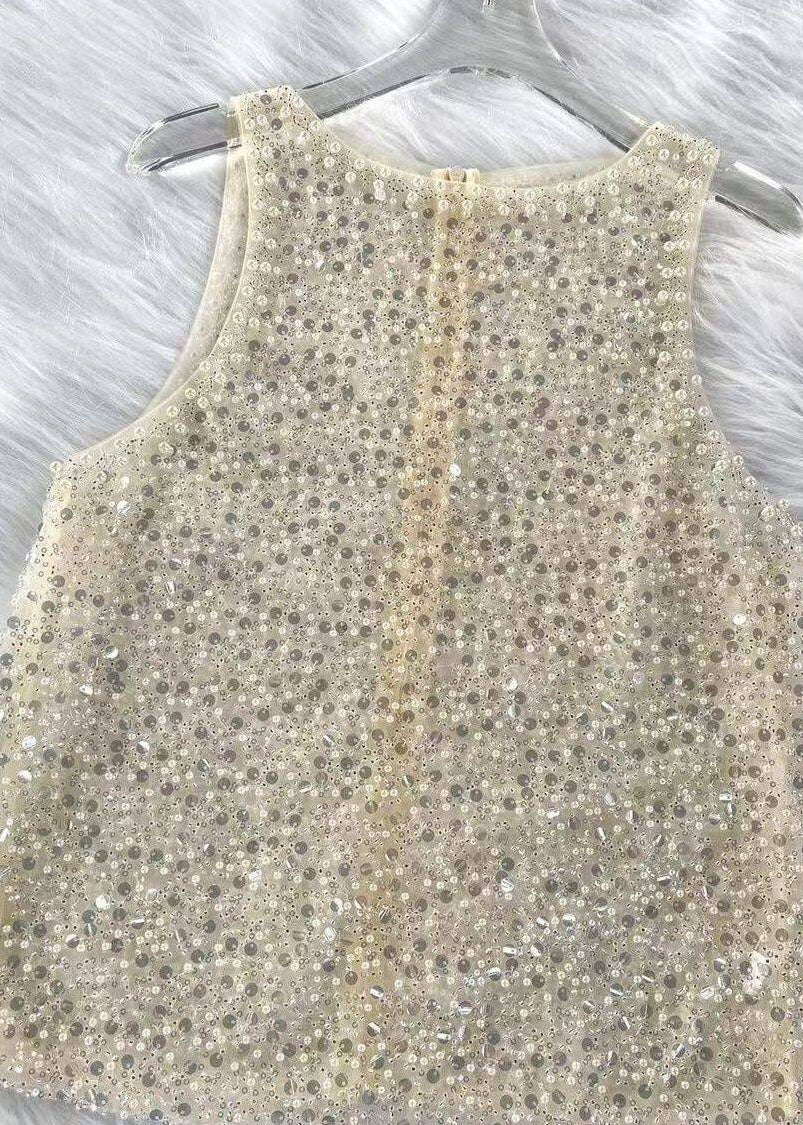 Dames Top Mouwloos Met Pailletten Detail 2