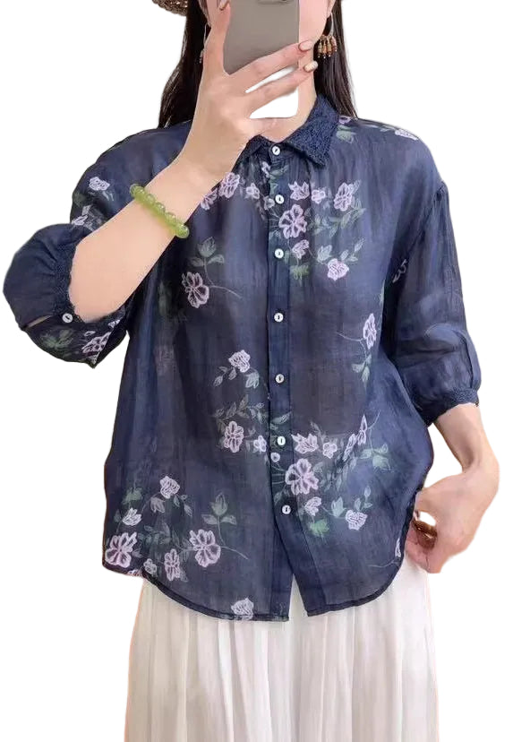 Dames Top Oversized met Trendy Print voor Casual Zomerse Looks 0