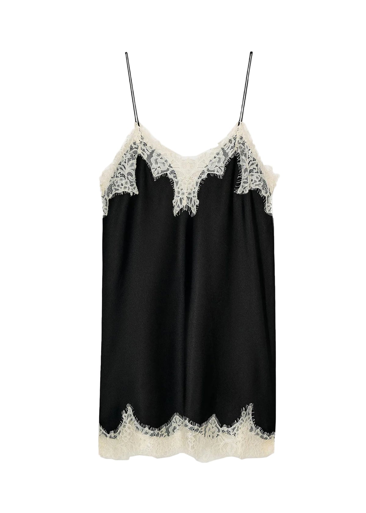 Dames Top Spaghetti Bandjes Kant Patchwork 4
