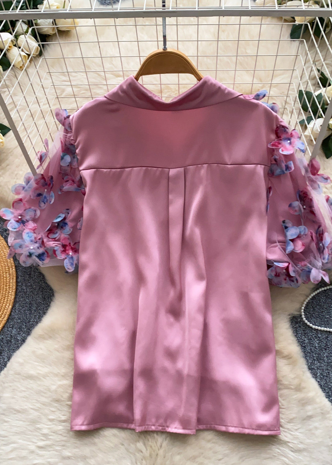 Dames Top Tule Met Paillettenprint Zomerstijl 1