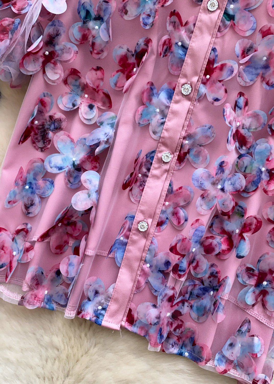 Dames Top Tule Met Paillettenprint Zomerstijl 3