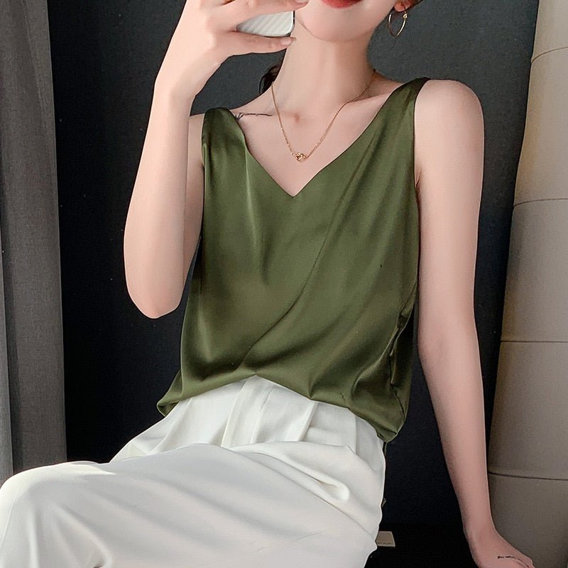Dames Top V-hals Minimalistisch Casual Chic 2